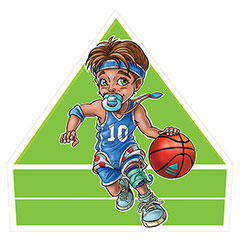 Samolepka na auto MALÝ BASKETBALISTA